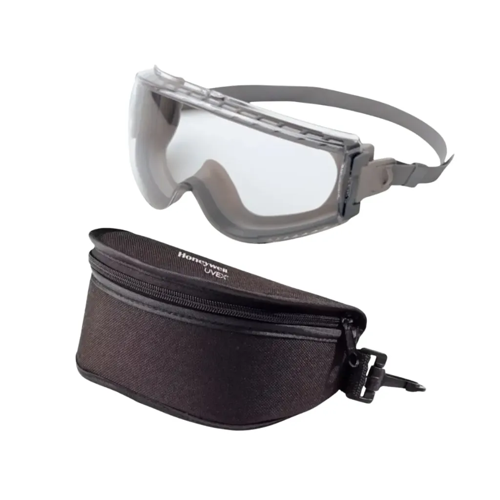 KIT GOGLE STEALTH CLARO S3960HS + ESTUCHE C/CIERRE P/GOGLES S493 UVEX