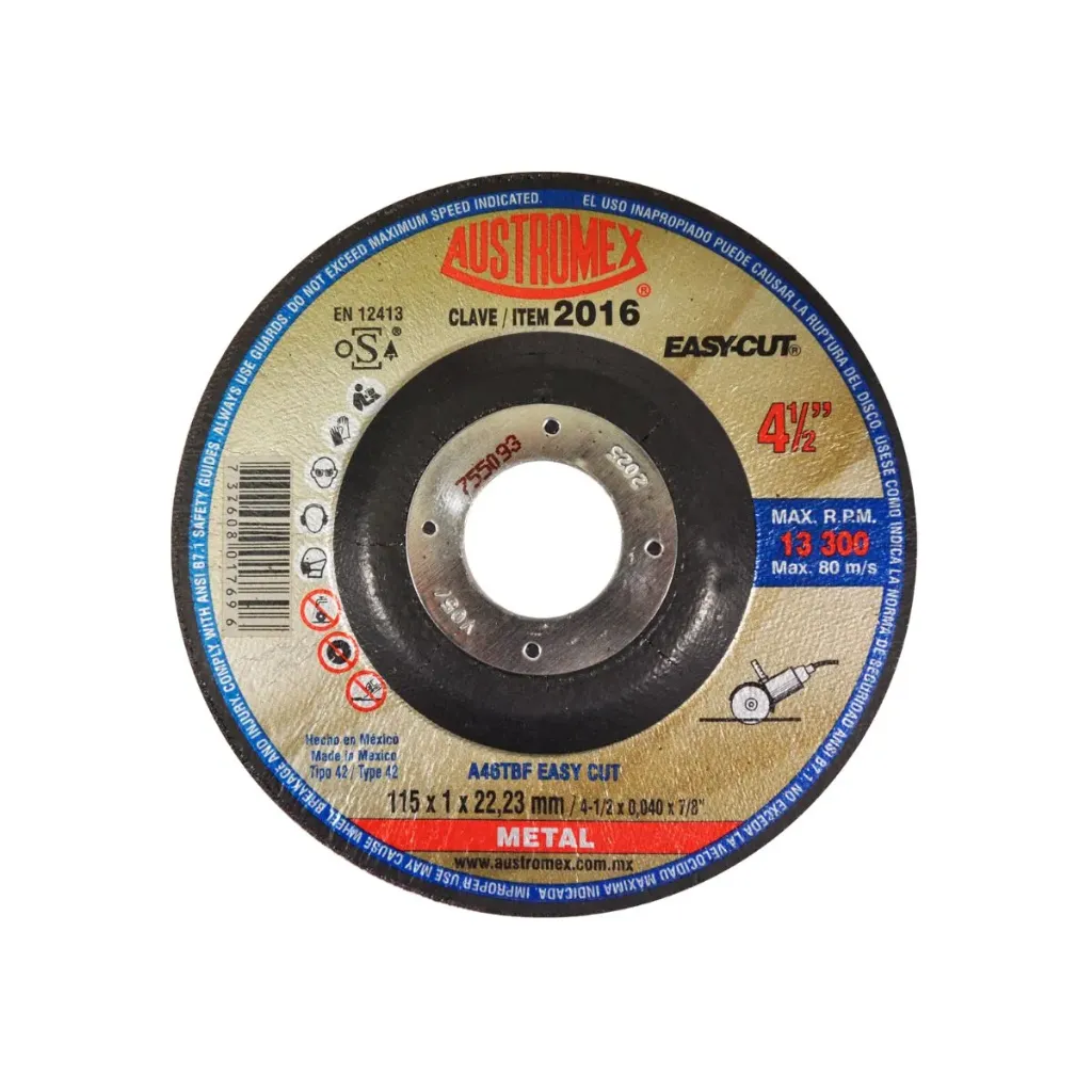 DISCO CORTE #2016 4 1/2 X 1/16 X 7/8 AC METAL