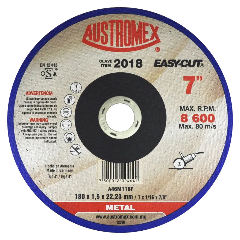 [2018-X] DISCO CORTE #2018 7 X 1/16 X 7/8