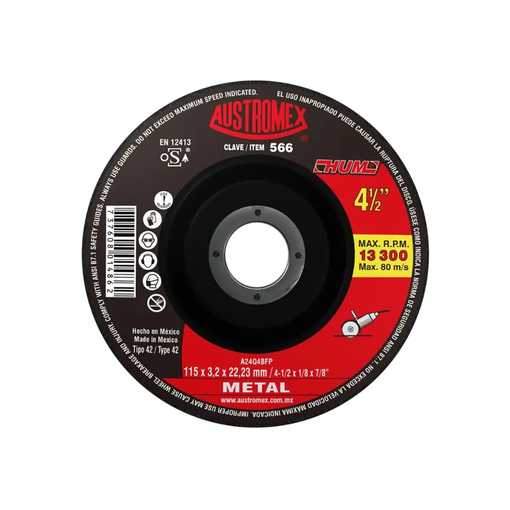 DISCO CORTE # 566 4 1/2X1/8 METAL