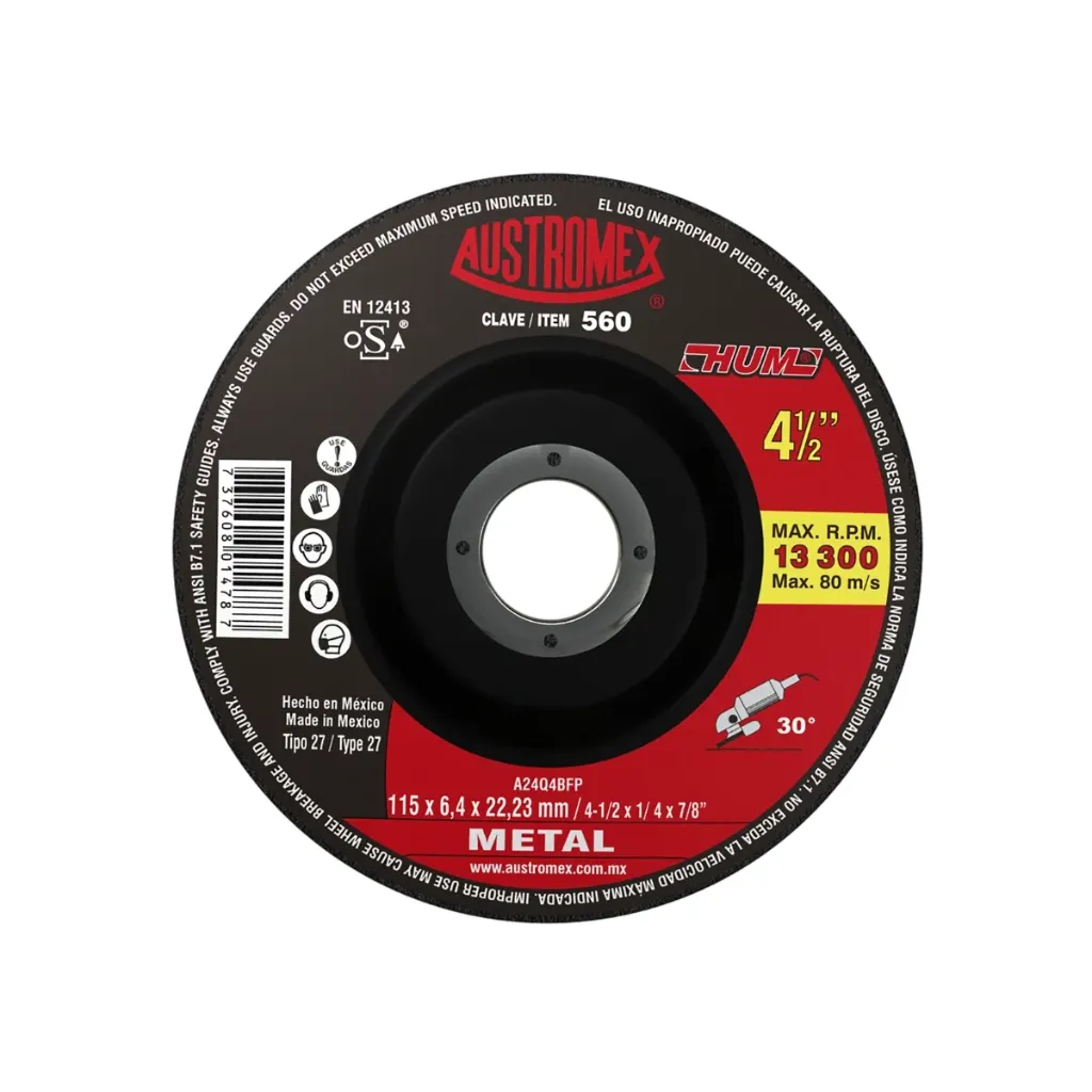 DISCO DESBASTE # 560 4 1/2" 1/4
