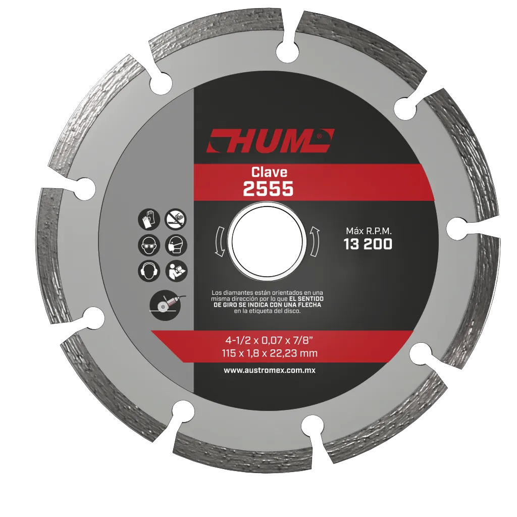 [2555] DISCO DIAMANTE # 2555 4 1/2X0.70X7/8