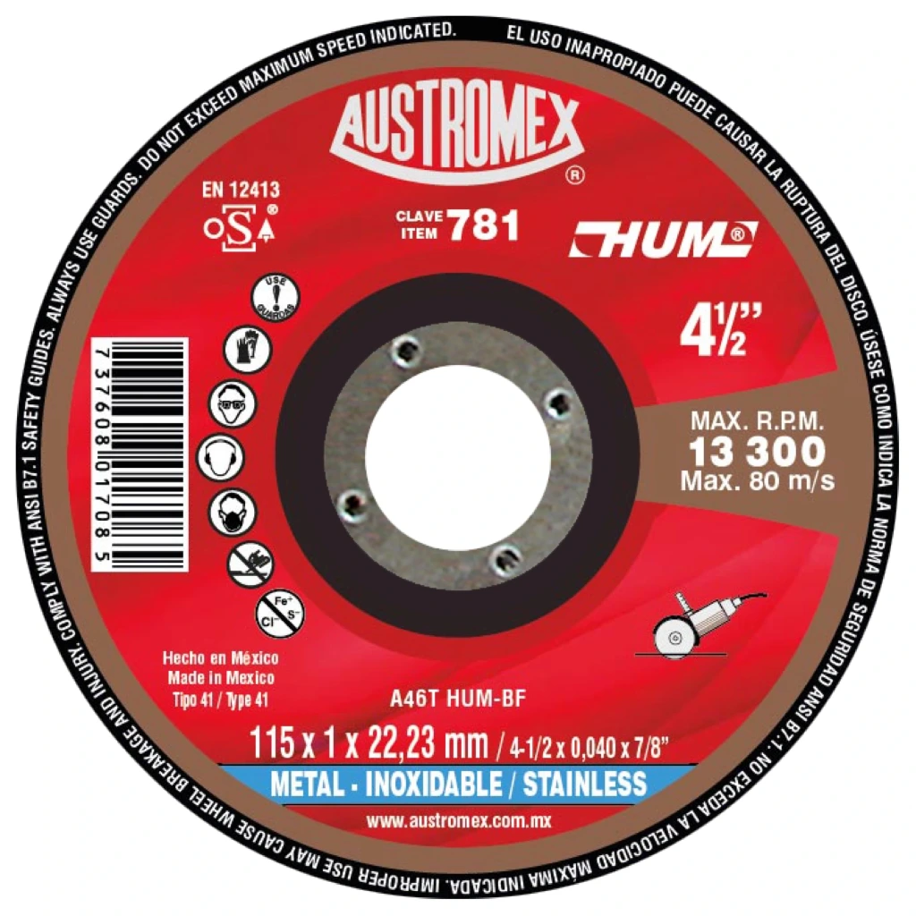[AUDCP781-X] DISCO CORTE #781 4 1/2X3/64