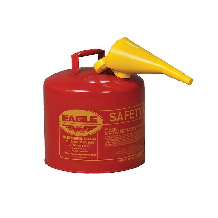 BIDON ROJO 5 GAL C/EMBUDO UI50FS EAGLE