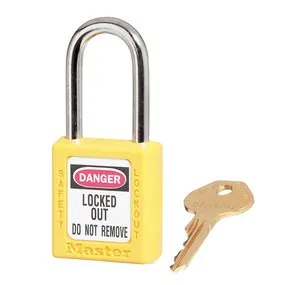 CANDADO AMARILLO DE BLOQUEO MASTERLOCK