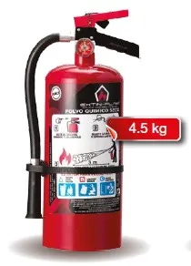 [FIREXT04] EXTINTOR 4.50 KG. PQS TIPO ABC
