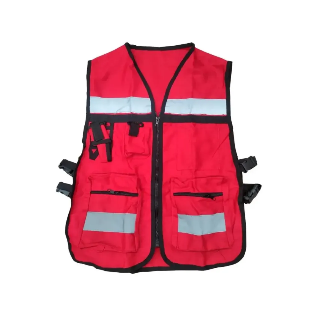 [BYCHTBRO-X] CHALECO BRIGADISTA ROJO UNITALLA