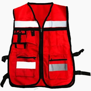 CHALECO BRIGADISTA ROJO UNITALLA