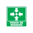 LETRERO "PUNTO DE REUNION" 40X40 CM