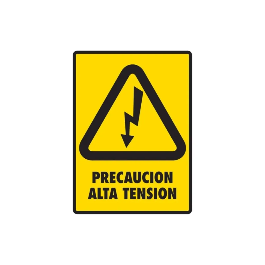 LETRERO "PRECAUCION ALTA TENSION" 30X40