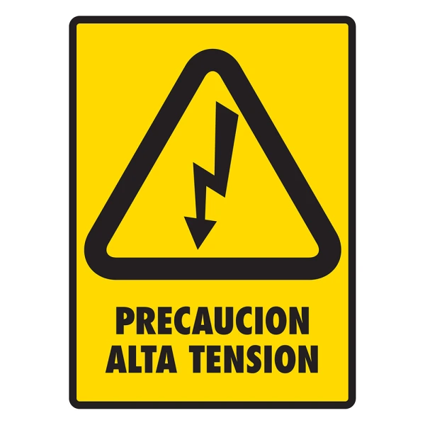 [FIRALTEN-X] LETRERO "PRECAUCION ALTA TENSION" 30X40