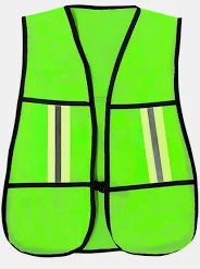 [OMECHCRV-X] CHALECO MALLA VERDE C/REFLEJANTE