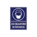 LETRERO "OBLIGATORIO TAPA BOCAS" 30X40