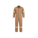 OVEROL BEIGE C/REFLEJANTE VERD/GRIS T-38