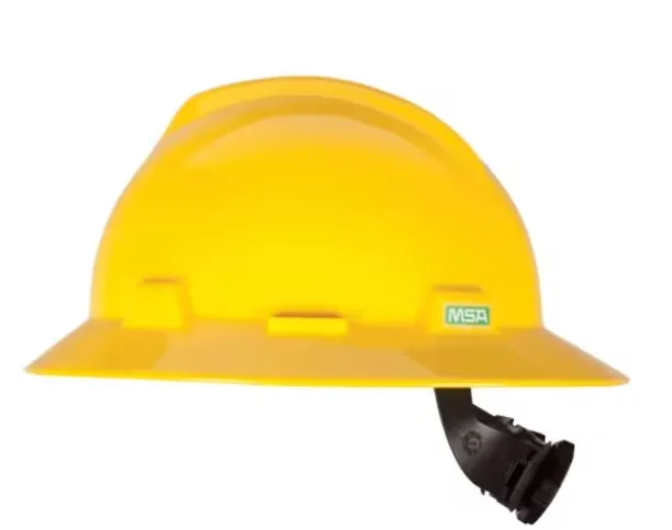 [MSACASAM-X] CASCO AMARILLO ALA ANCHA MATRACA MSA 10023676