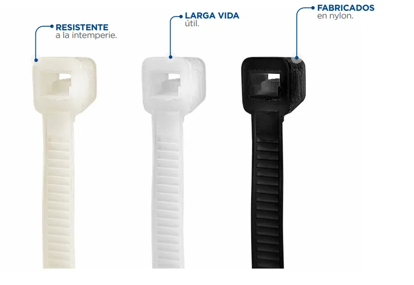 [114200-X] CINCHO PLASTICO 100X2.5 MM 100 PZAS