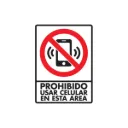 LETRERO "NO USAR CELULAR" 30X40 CMS