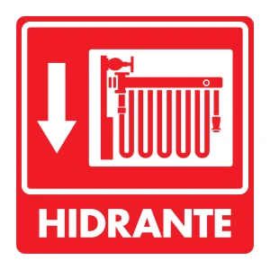[EXTLEHID-X] LETRERO "HIDRANTE" 25X25 CMS