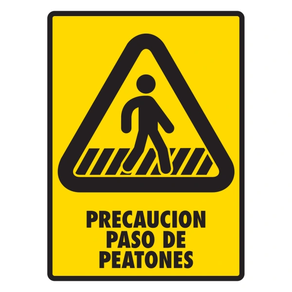 [EXTLPEAT-X] LETRERO "PRECAUCION PASO DE PEATONES"