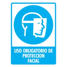 [FIRLETUC-X] LETRERO "USO OBLIGATORIO CARETA" 30X40