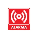 LETRERO ALARMA 20X20 MOD 042 ESTIRENO