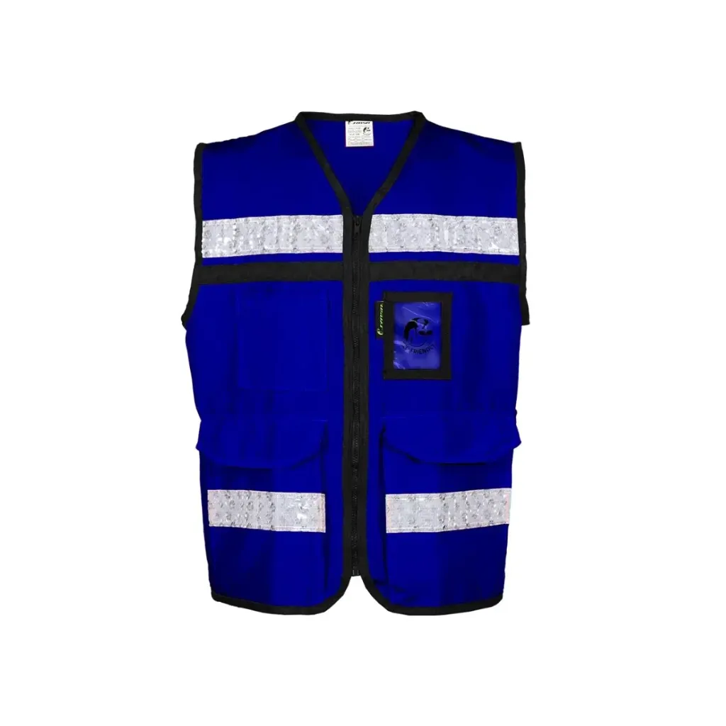 CHALECO RESCATISTA AZUL REY SR-2020AZCR JYRSA