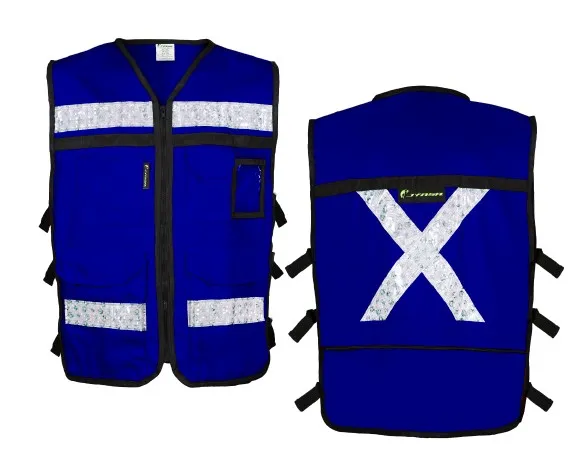 [SR2020AZCR-G-X] CHALECO RESCATISTA C/AZUL REY SR-2020CR JYR