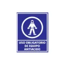 LETRERO "EQUIPO ANTIACIDO" 40X50 TROVICEL