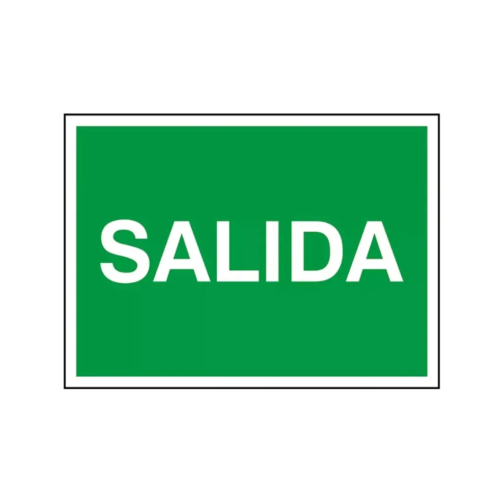 [LETROSAL-X] LETRERO "SALIDA" 40X50 TROVICEL