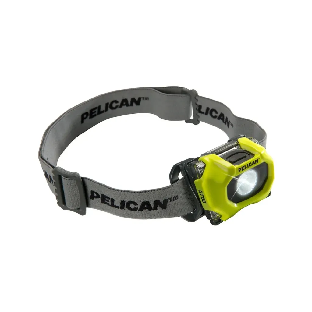 LINTERNA LED FRONTAL MARCA PELICAN MOD. 2755 AMARILLO