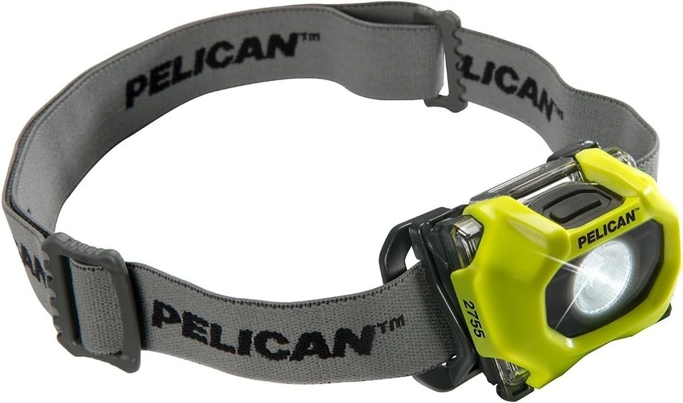 LINTERNA LED FRONTAL MARCA PELICAN MOD. 2755 AMARILLO
