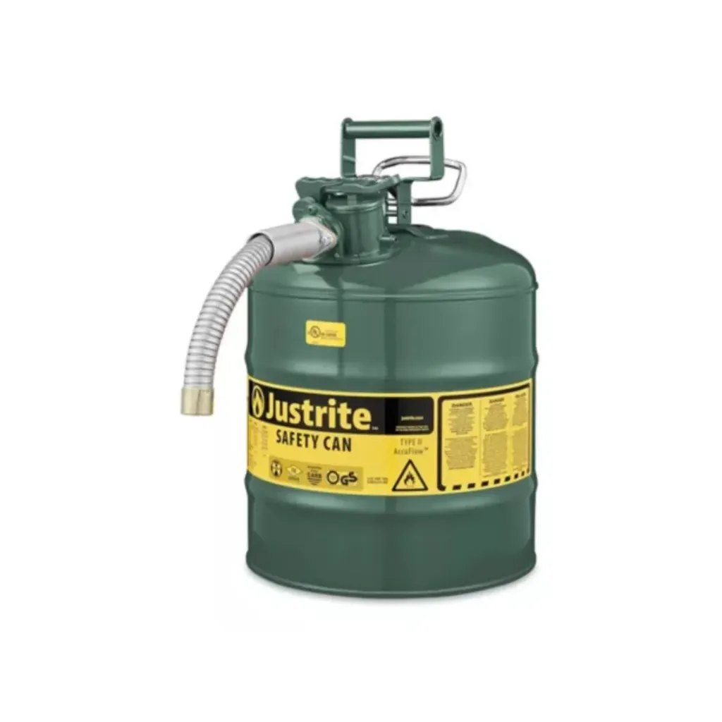 BIDÓN DE SEGURIDAD TIPO II VERDE ACEITE 5 GAL. (19L)