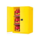 GABINETE PARA ALMACENAMIENTO DE INFLAMABLES ESTÁNDAR - PUERTAS MANUALES, AMARILLO 90 GAL