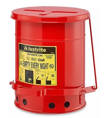 [H-1846R] LATA PARA RESIDUOS ACEITOSOS - ROJA 6 GAL. (23L)