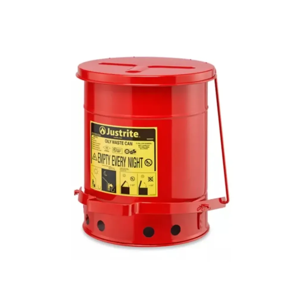 [H-1846R-X] LATA PARA RESIDUOS ACEITOSOS - ROJA 6 GAL. (23L)