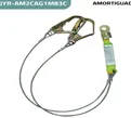 [JYR-AM2CAG1M83C] CABLE DE ACERO DOBLE GANCHO GRANDE CON AMORTIGUADOR 1.83 CM
