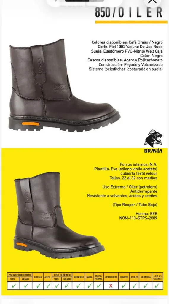 BOTA PETROLERA CAFE CASCO P/C BRAVIA